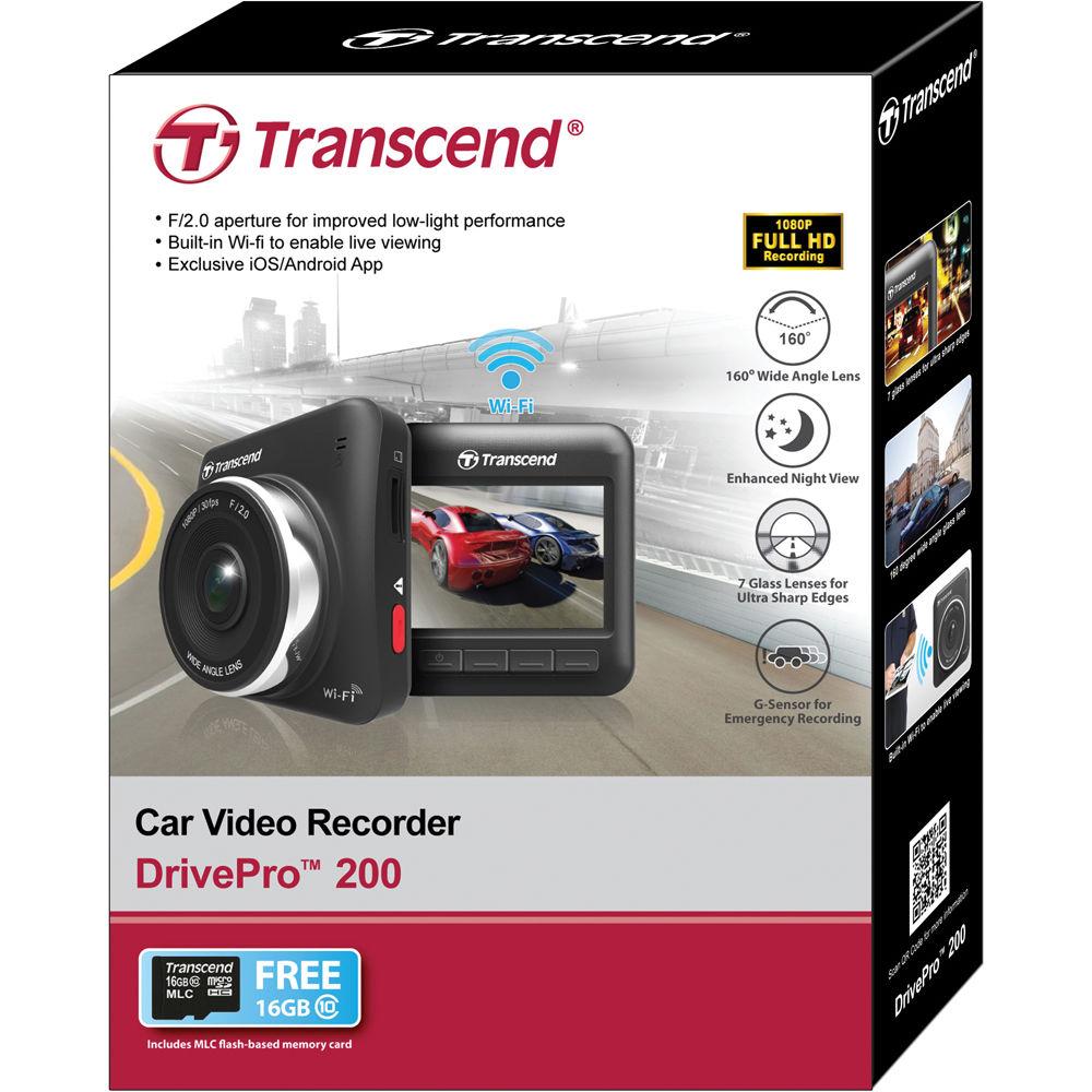 Transcend DrivePro 200 Wi-Fi Dash Camera