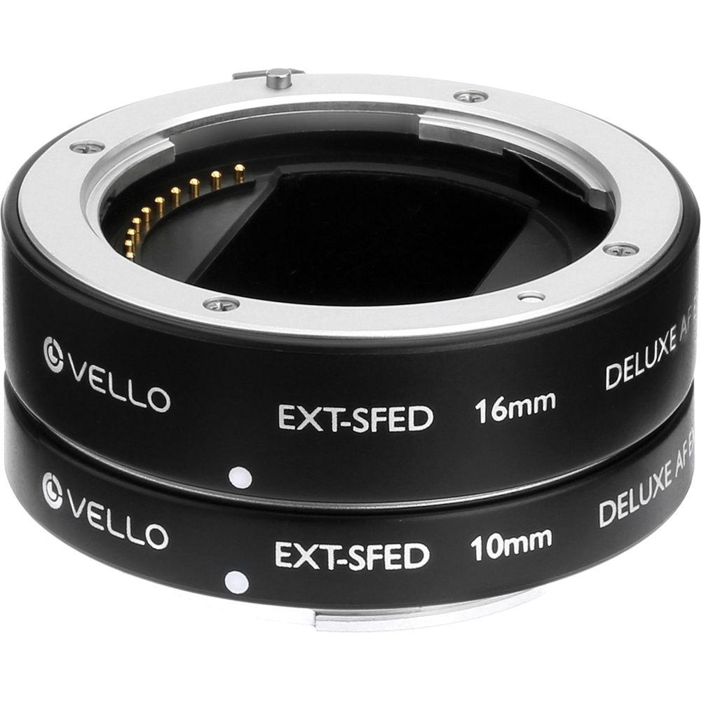 Vello Deluxe Auto Focus Extension Tube Set for Sony E Mount