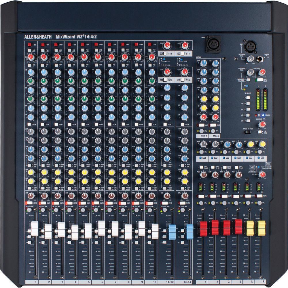 Allen & Heath MixWizard WZ4 14:4:2 Desk Rack Mountable Mixer