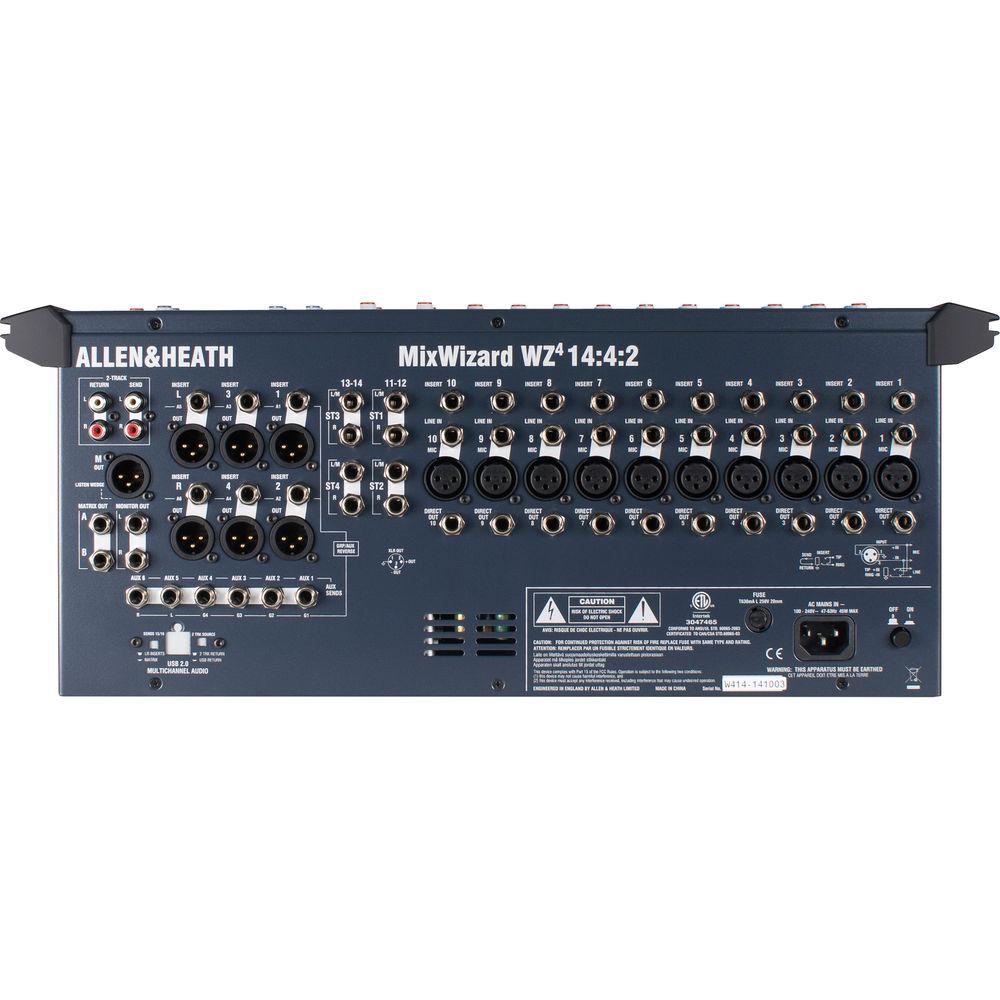 Allen & Heath MixWizard WZ4 14:4:2 Desk Rack Mountable Mixer