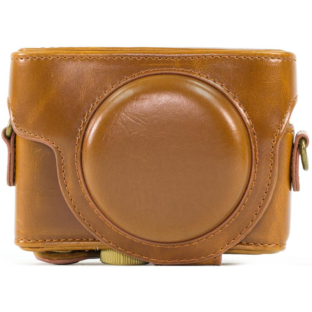 MegaGear Ever Ready PU Leather Camera Case and Strap for Sony Cyber-shot DSC-RX100 VI, V, IV, III