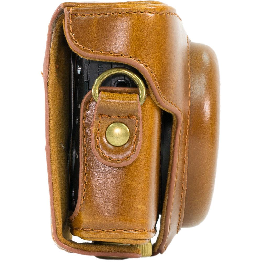 MegaGear Ever Ready PU Leather Camera Case and Strap for Sony Cyber-shot DSC-RX100 VI, V, IV, III