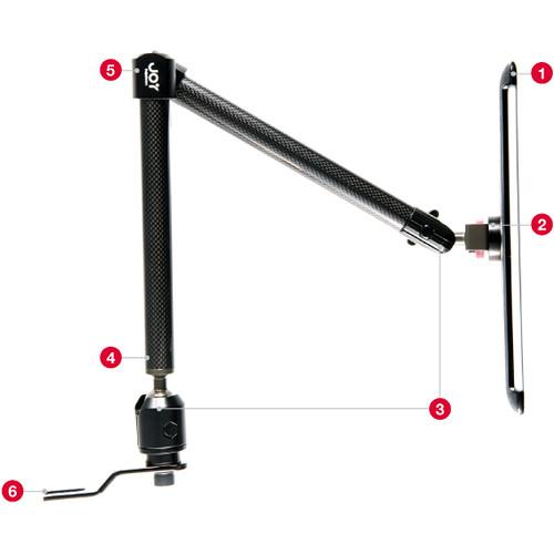 The Joy Factory MagConnect Carbon Fiber Seat Bolt Mount for iPad Pro
