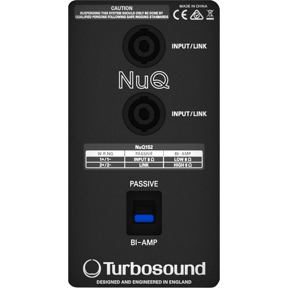 Turbosound NuQ152-WH 2-Way 15" Full-Range Loudspeaker for Portable PA Applications