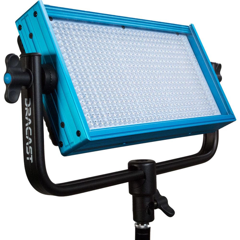 Dracast Outdoor Bi-Color Kit with 1 x LED500B and 1 x LED160AB, Stands, Umbrellas and V-Mount Battery Plate