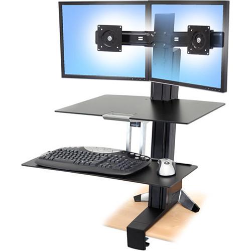 Ergotron WorkFit-S Dual Monitor with Worksurface