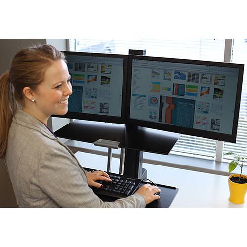 Ergotron WorkFit-S Dual Monitor with Worksurface