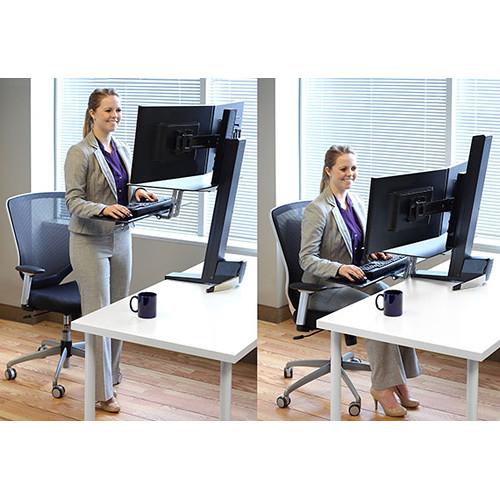 Ergotron WorkFit-S Dual Monitor with Worksurface