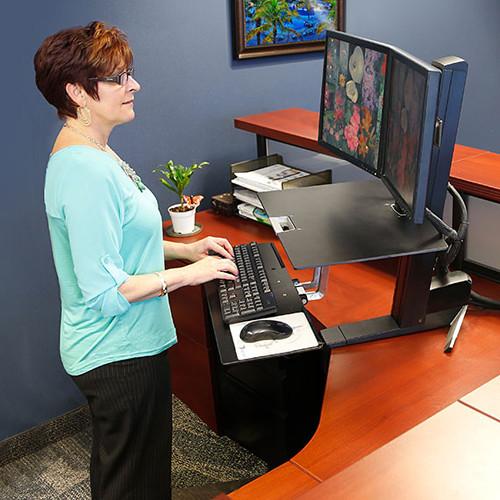Ergotron WorkFit-S Dual Monitor with Worksurface