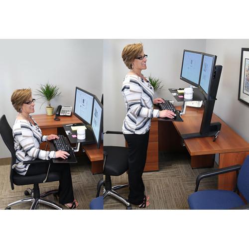 Ergotron WorkFit-S Dual Monitor with Worksurface