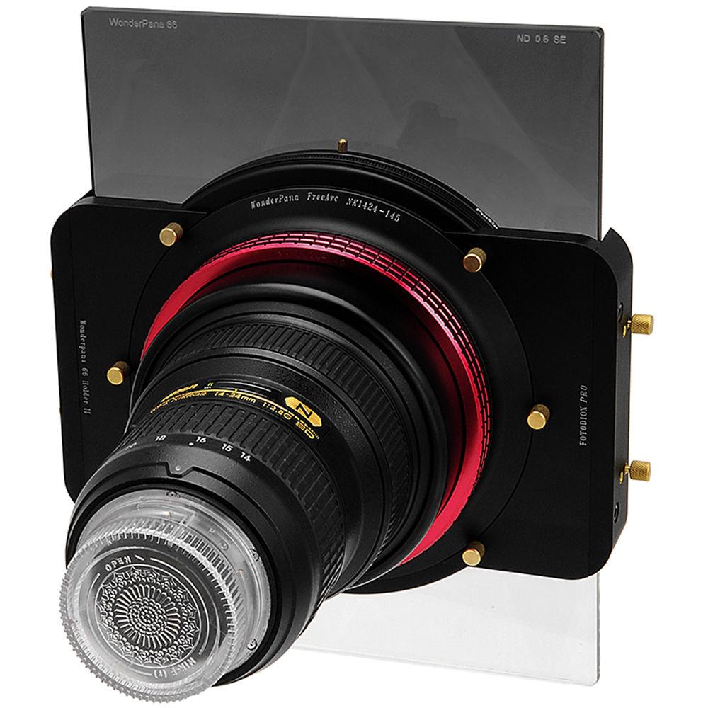 FotodioX WonderPana FreeArc Core Unit Kit for Nikon 14-24mm Lens with 145mm Solid Neutral Density 1.2 and 6.6 x 8.5" Hard-Edge Graduated Neutral Density 0.9 Filters