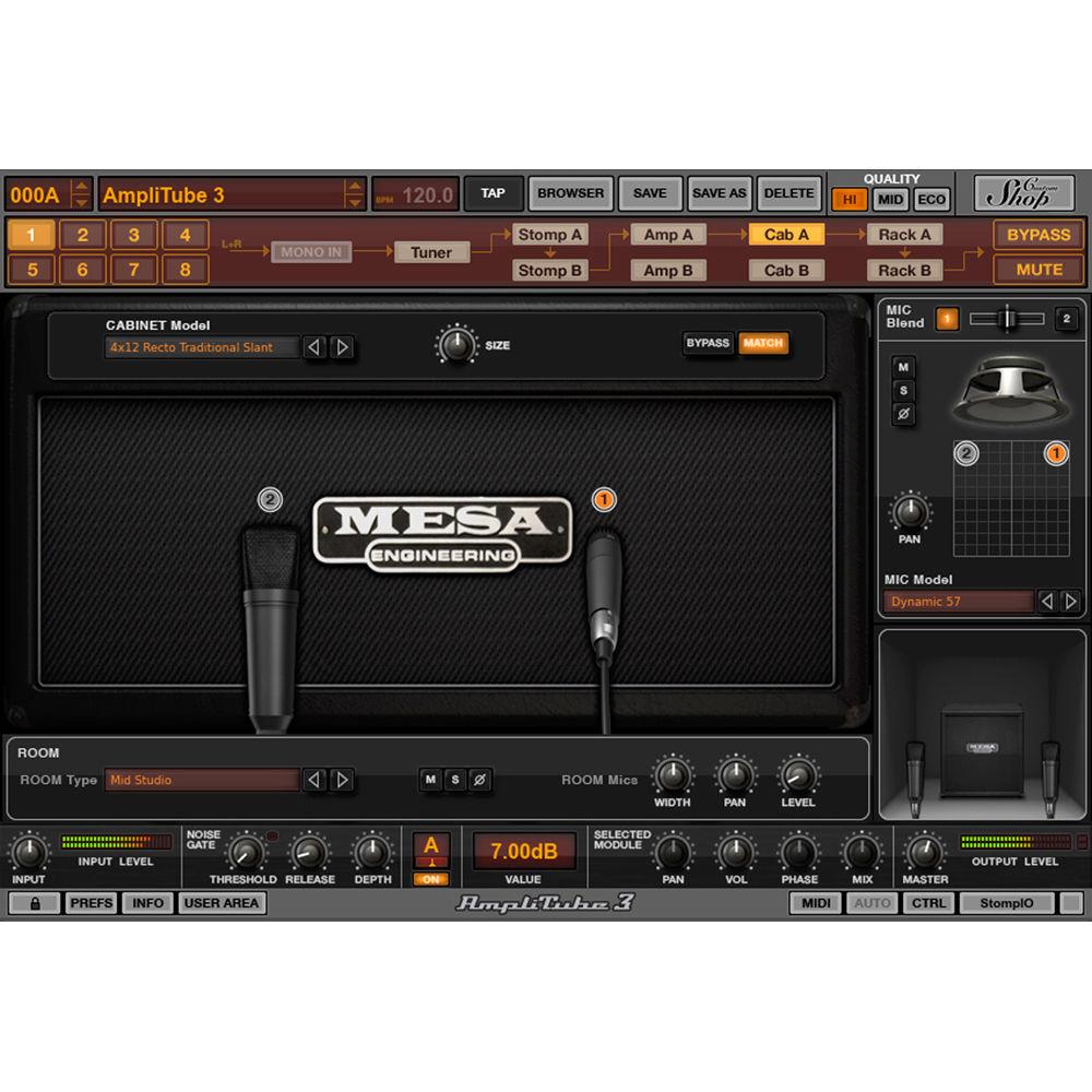 IK Multimedia AmpliTube MESA Boogie - Guitar Amplifier and Cabinet Emulation Software
