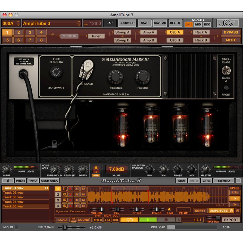 IK Multimedia AmpliTube MESA Boogie - Guitar Amplifier and Cabinet Emulation Software