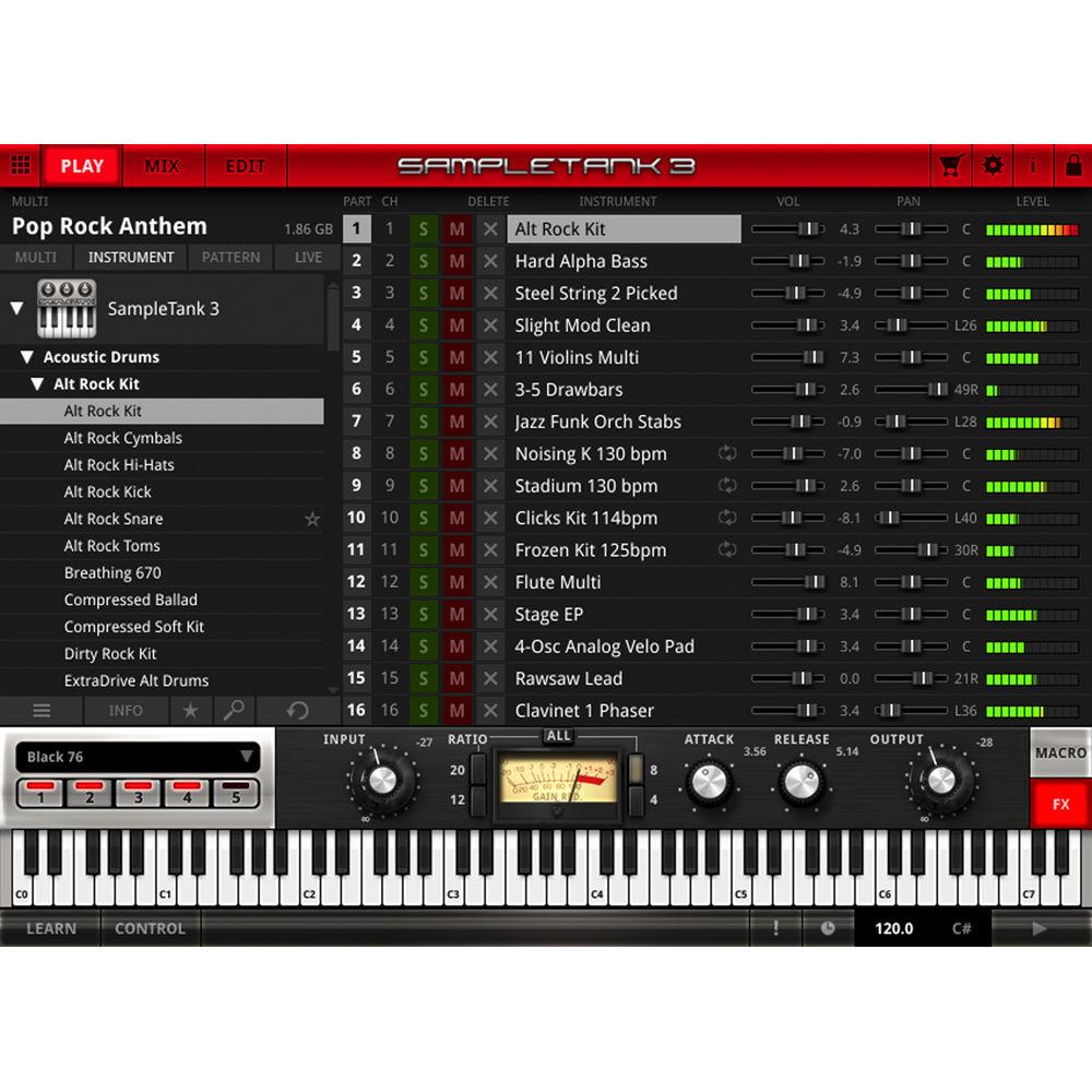 IK Multimedia SampleTank 3 Sample-Based Virtual Instrument