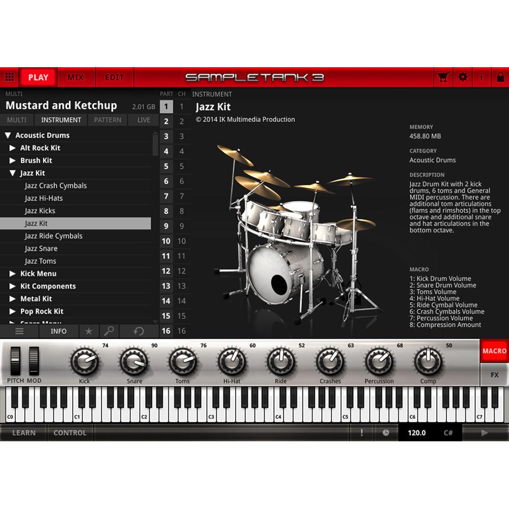 IK Multimedia SampleTank 3 Sample-Based Virtual Instrument