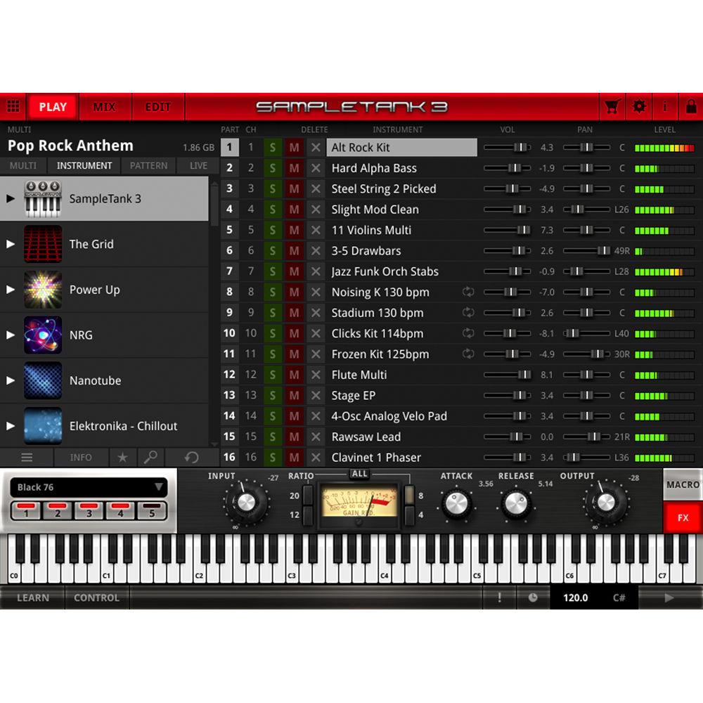 IK Multimedia SampleTank 3 Sample-Based Virtual Instrument