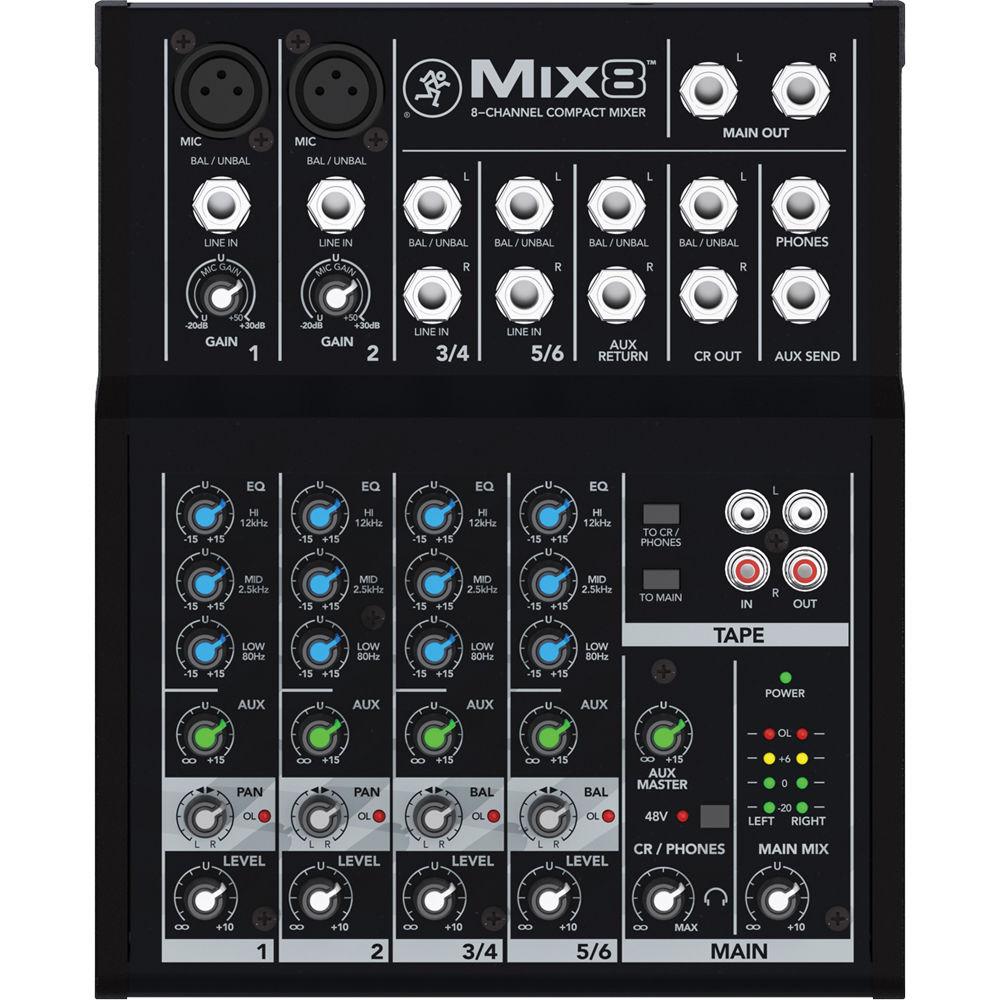 Mackie Mix8 - 8-Channel Compact Mixer