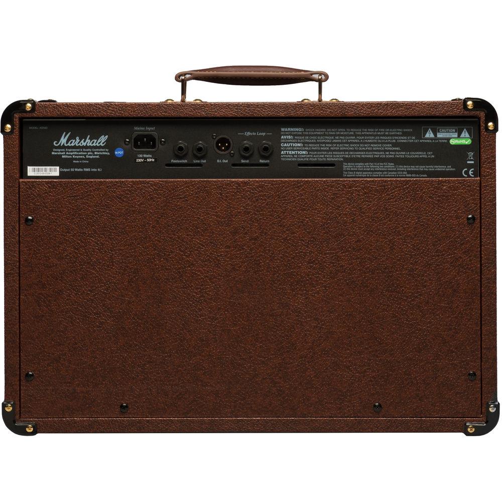 Marshall Amplification AS50D - 50W 2x8" 2-Channel Acoustic Guitar Combo Amplifier with FX