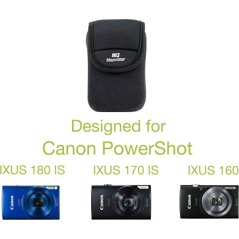 MegaGear Ultra-Light Neoprene Camera Case for Canon PowerShot ELPH 190 IS, ELPH 170 IS, and ELPH 160