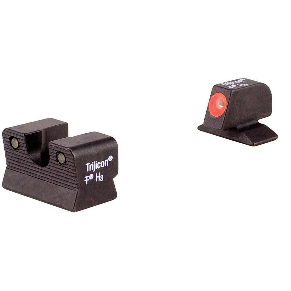 Trijicon BE113O Beretta 92 96A1 HD Night Sight Set with Orange Front Outline