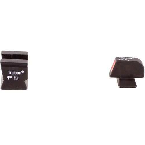 Trijicon BE113O Beretta 92 96A1 HD Night Sight Set with Orange Front Outline