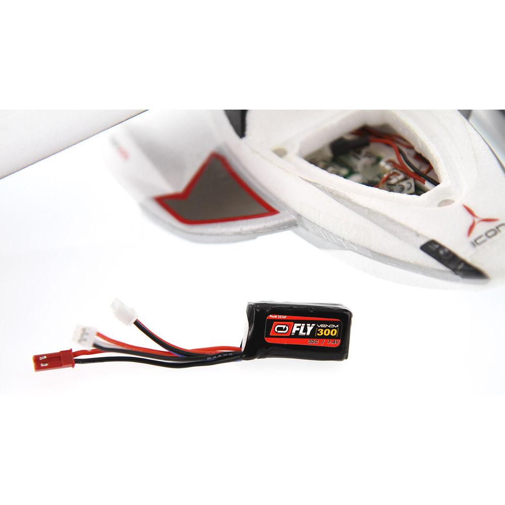Venom Group Fly 30C 2S 300mAh LiPo Battery with JST & E-Flite JST-PH Connectors