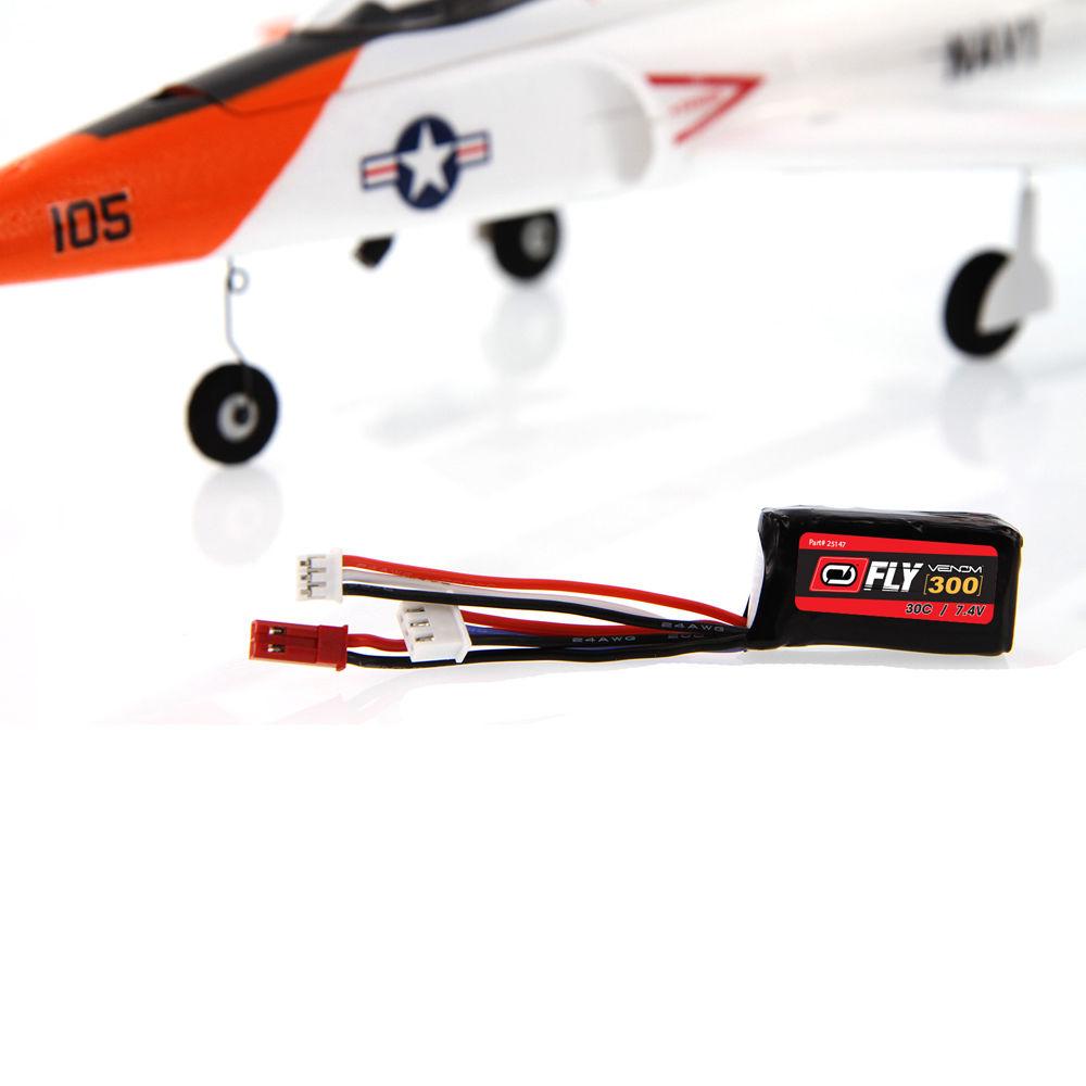 Venom Group Fly 30C 2S 300mAh LiPo Battery with JST & E-Flite JST-PH Connectors