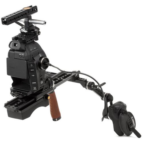 Wooden Camera Handgrip Relocator with ARRI Rosette for Canon C100 C100 MkII C300 C500
