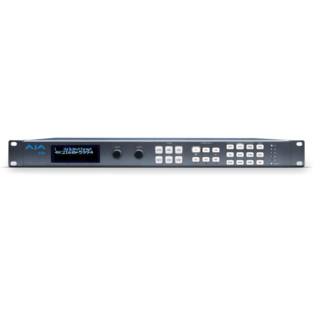 AJA 4-Channel 2K HD SD or 1-Channel 4K UHD Frame Synchronizer