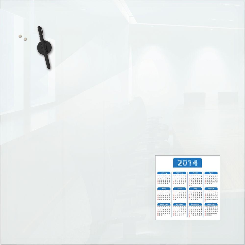 Balt 30 x 30" Customizable Dry Erase Magnetic Glass Whiteboard