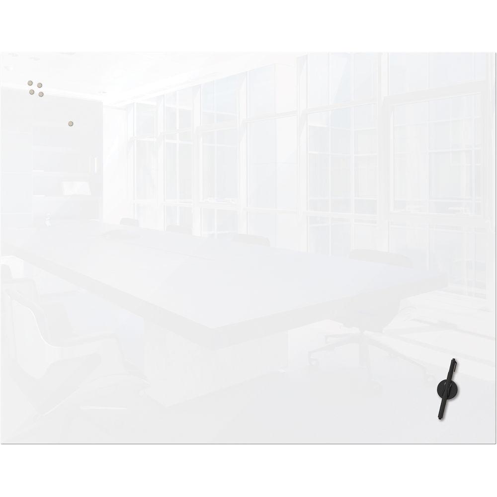 Balt Luxe Glass 42" Magnetic Whiteboard with Corning Gorilla Glass