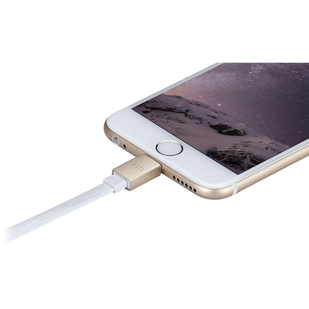 Just Mobile 4" AluCable Flat Mini Cable for Lightning Devices