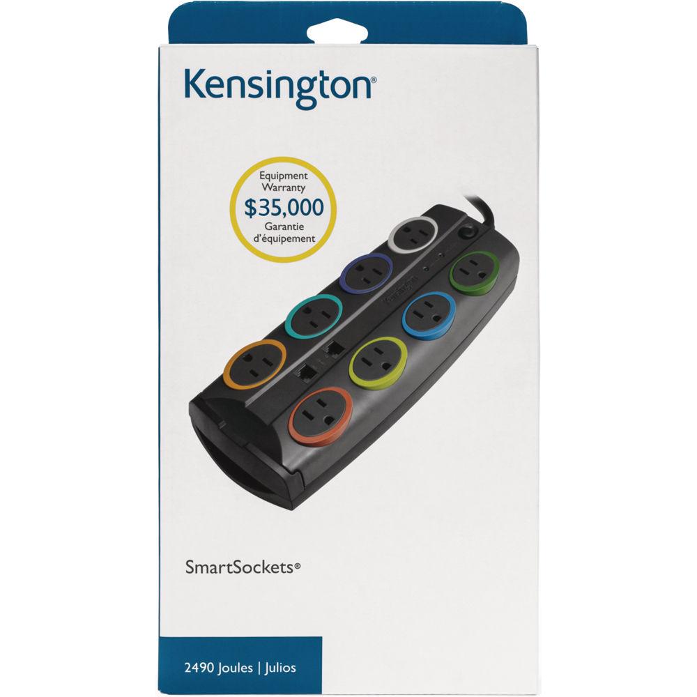 Kensington SmartSockets Standard 8-Outlet Surge Protector