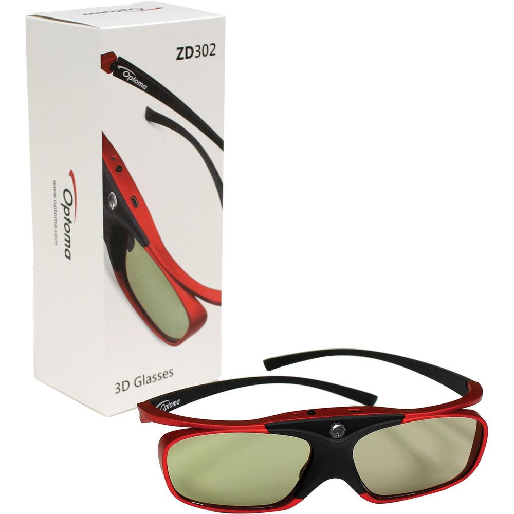 Optoma Technology ZD302 DLP Link Active Shutter 3D Glasses