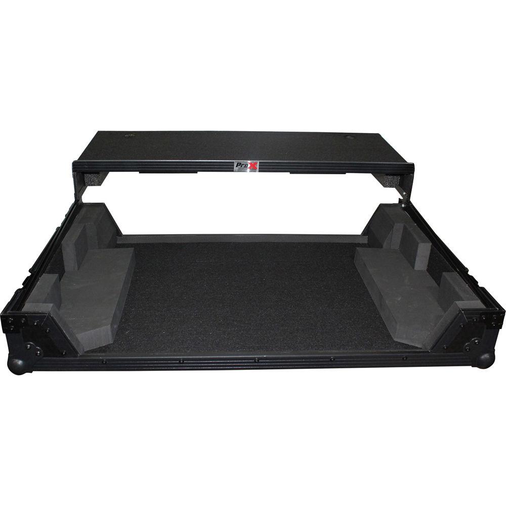 ProX Flight Case with Wheels & Laptop Shelf for Numark NS7III & NS7II Digital Controller