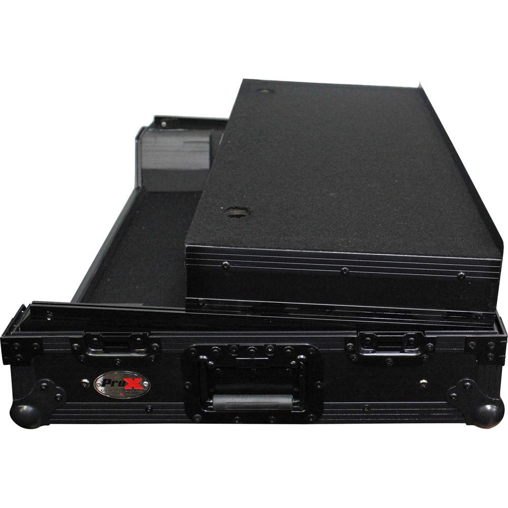ProX Flight Case with Wheels & Laptop Shelf for Numark NS7III & NS7II Digital Controller