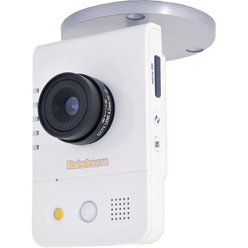 Brickcom WCB-200AP 2MP Full HD Indoor Compact Cube Network Camera with Wi-Fi, 2-Way Audio, & 2.8mm Fixed Lens