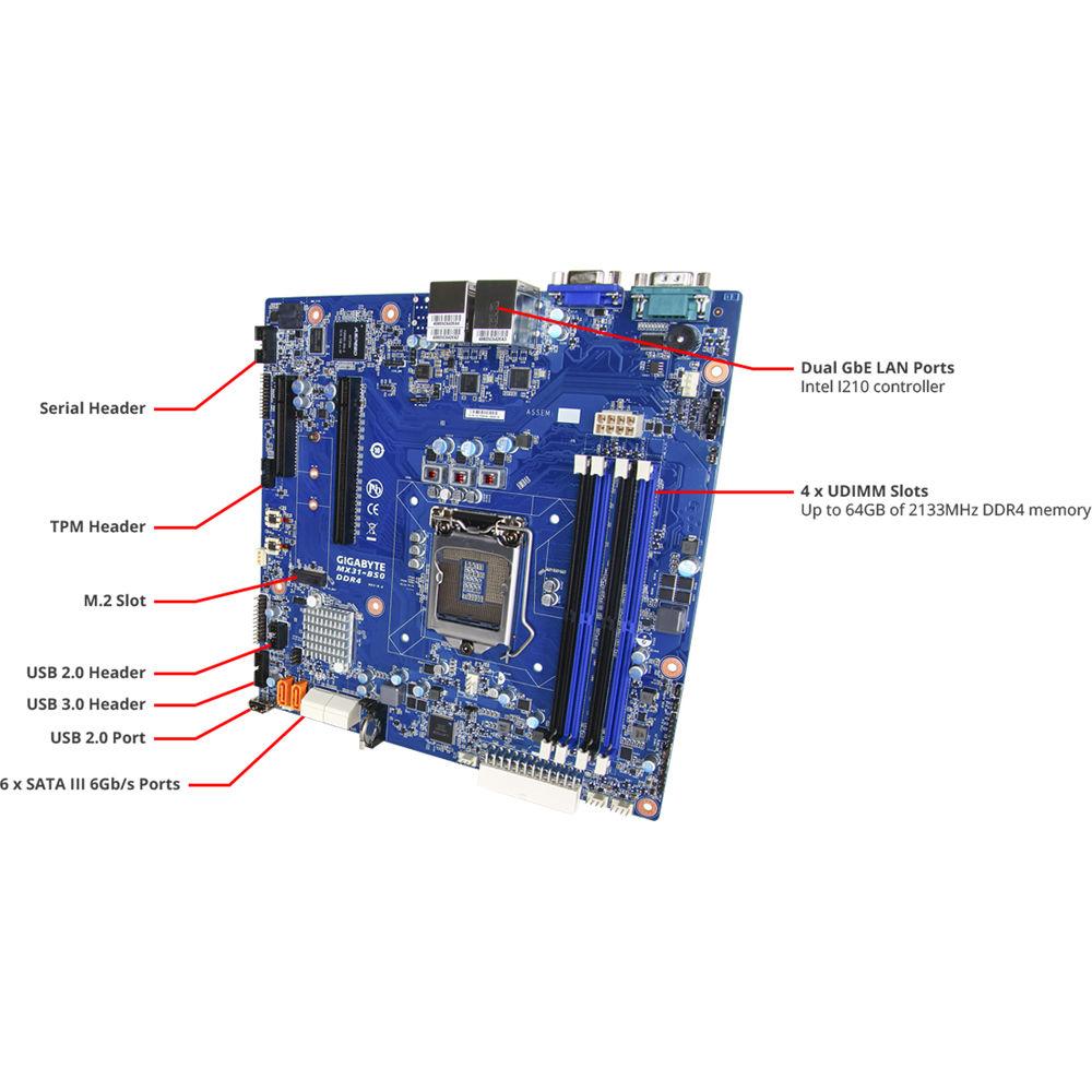 Gigabyte MX31-BS0 LGA 1151 microATX Motherboard