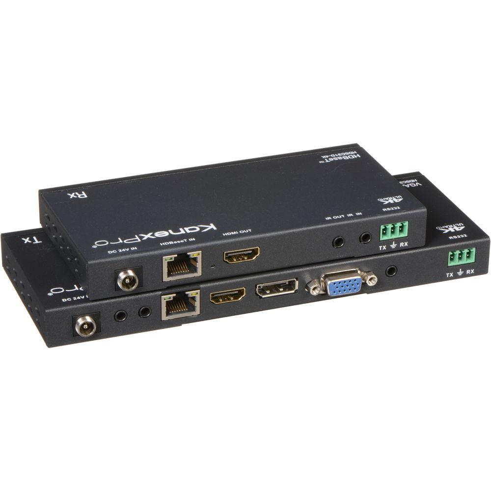 KanexPro HDSC31D-4K 3-Input DisplayPort, HDMI, & VGA Switcher Scaler over HDBaseT