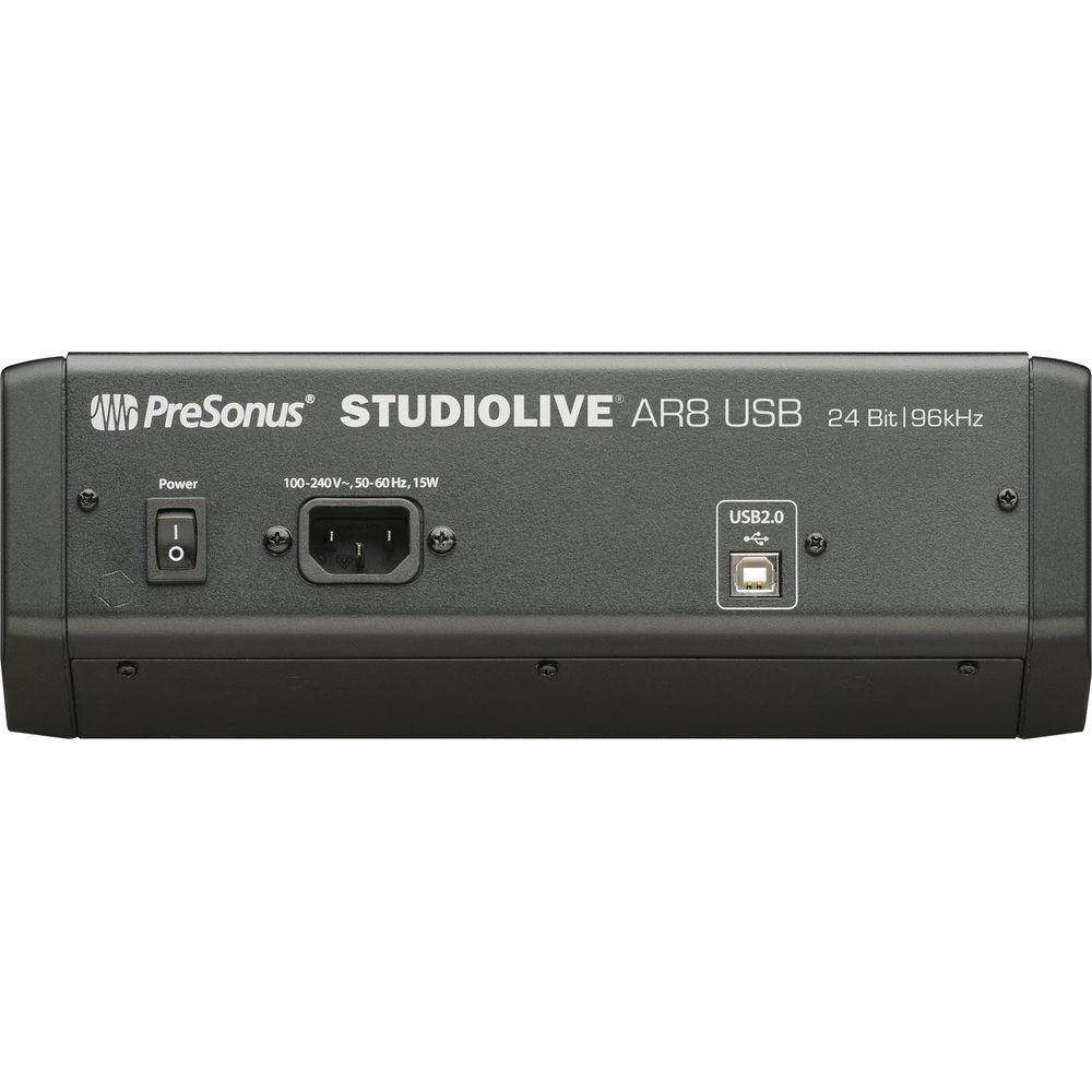 PreSonus StudioLive AR8 USB 8-Channel Hybrid Performance and Recording Mixer