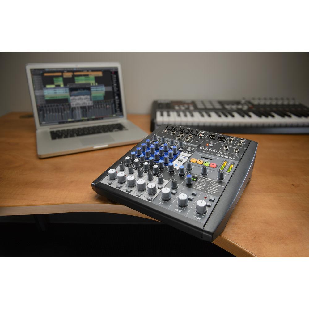 PreSonus StudioLive AR8 USB 8-Channel Hybrid Performance and Recording Mixer