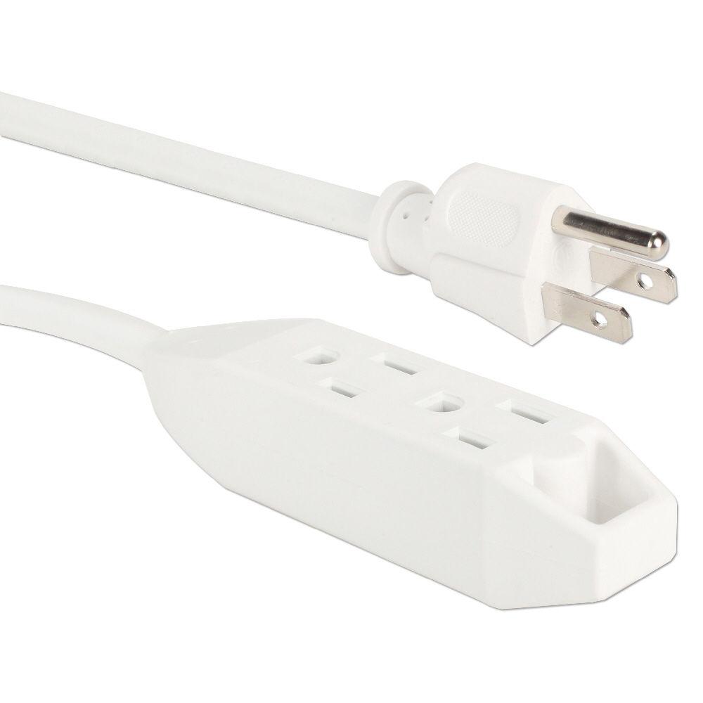 QVS 3-Outlet 3-Prong Power Extension Cord
