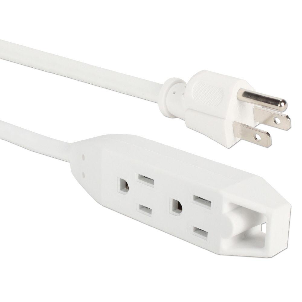 QVS 3-Outlet 3-Prong Power Extension Cord