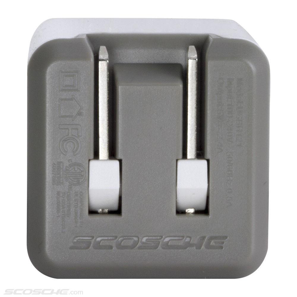 Scosche superCUBE flip 12 Watt USB Wall Charger