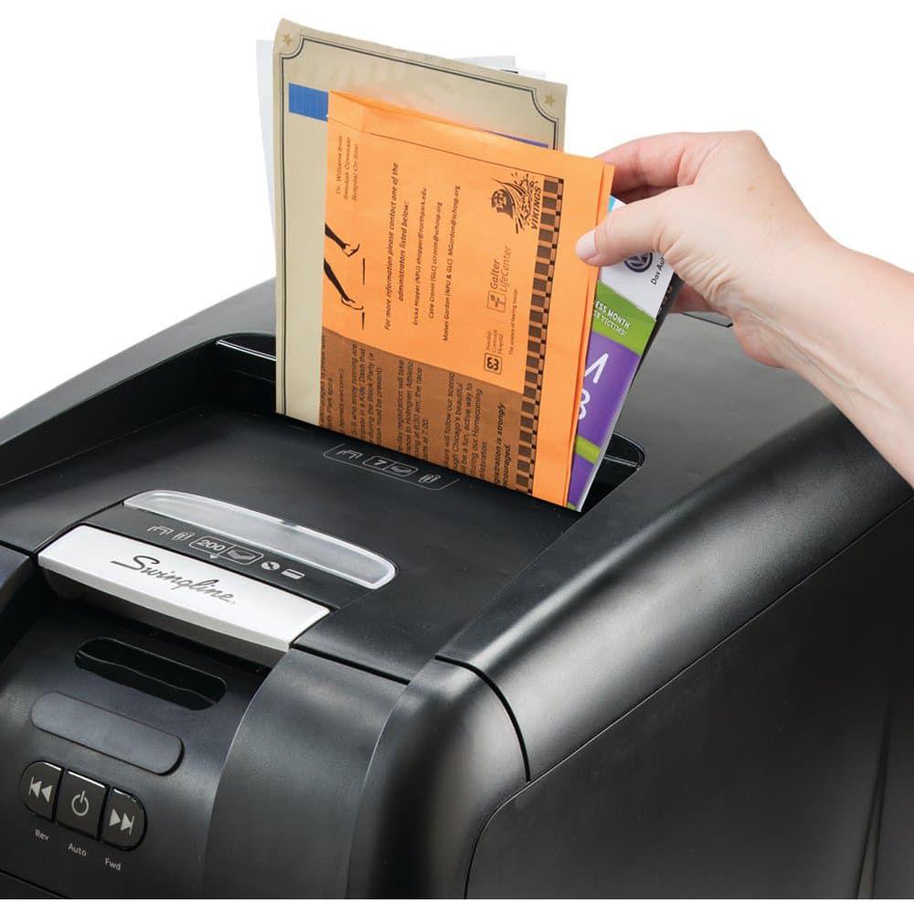 Swingline Stack-and-Shred 200X Cross-Cut Auto-Feed Shredder