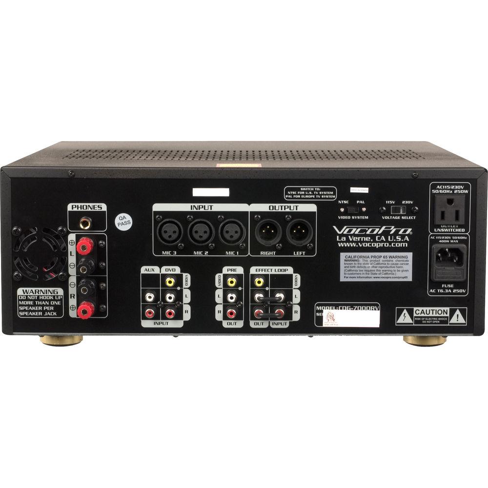 VocoPro Twister-7000 250W Professional Variable-Speed CD CD G Karaoke System with Digital Reverb