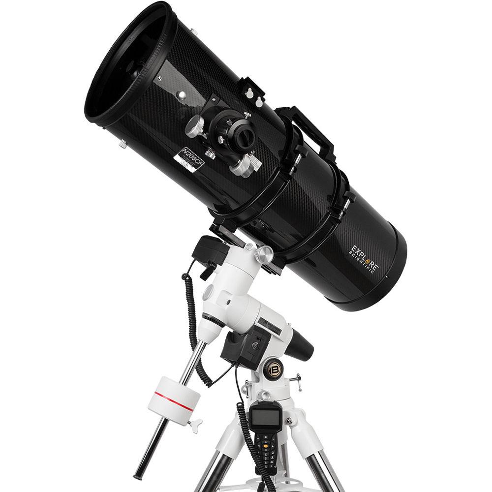 Explore Scientific PN208 8" f 4 Carbon Fiber Photo Reflector Telescope with Exos-2 GoTo Motorized Mount and Tripod
