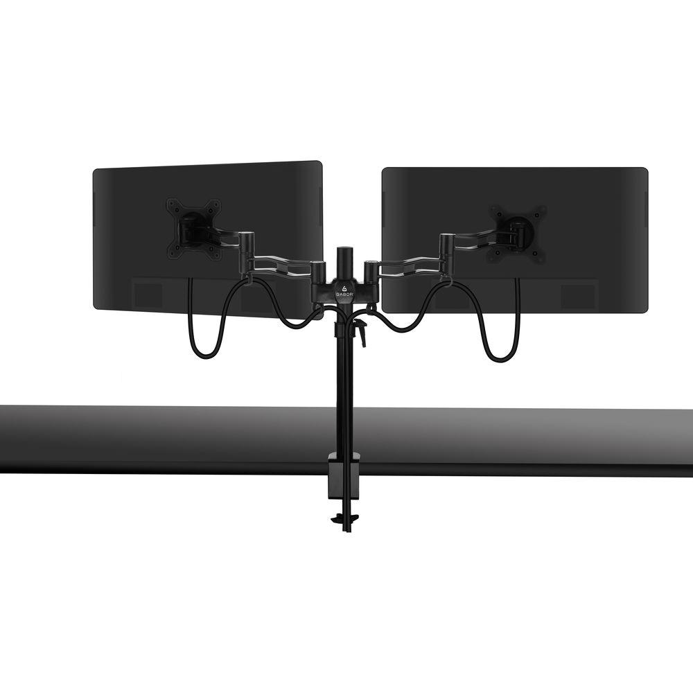 Gabor MD-BD13B Dual-Monitor Desktop Mount with Articulating Arms
