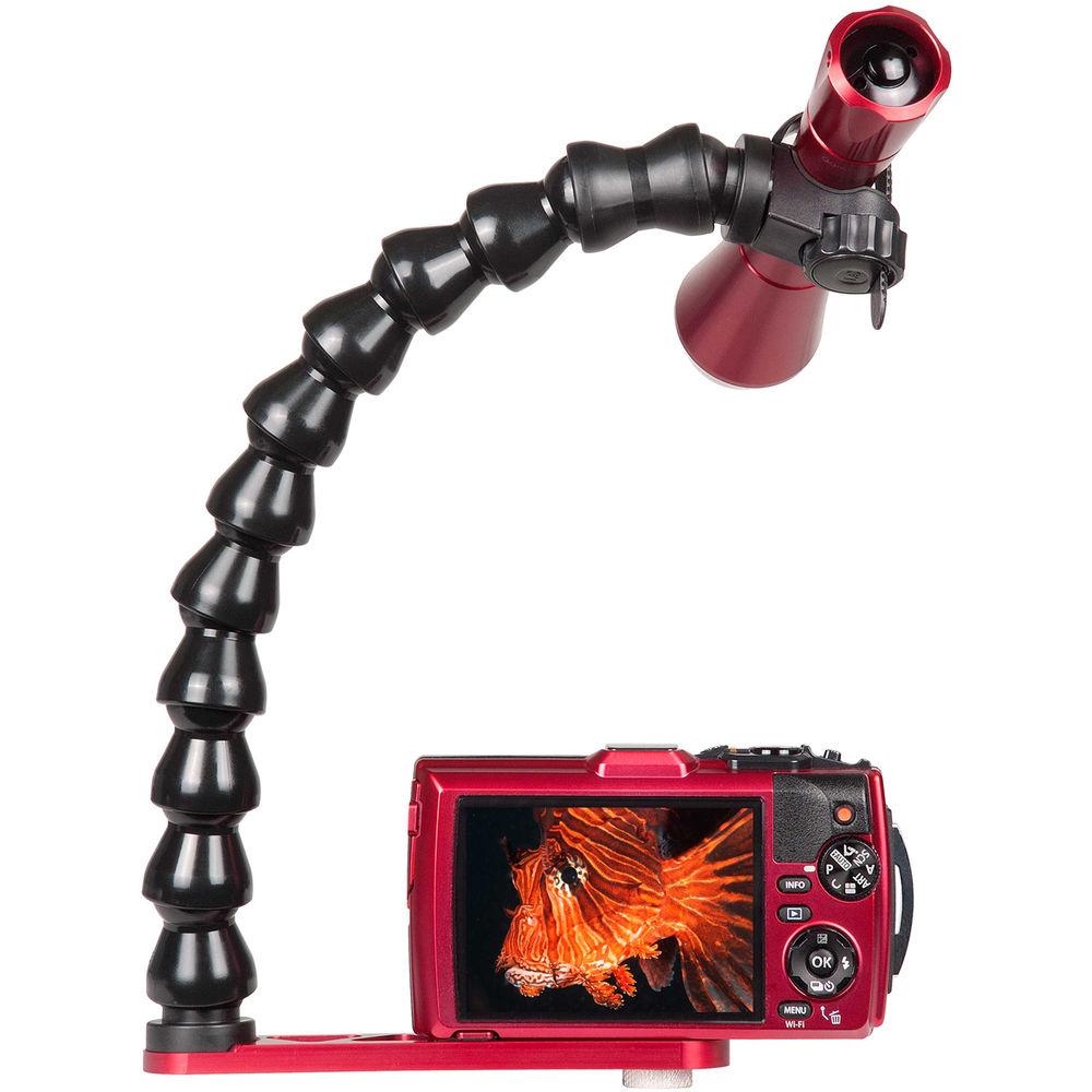 Ikelite Tough Tray for Waterproof Cameras with Gamma II Dive Light and Flex Arm