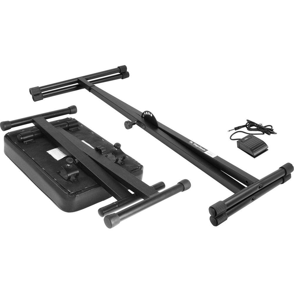 On-Stage Keyboard Stand Bench Pak with KSP20 Sustain Pedal